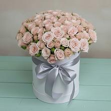 Цветочная композиция из Розы в шляпной коробке #REPLACE_PRED# Володино