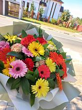 Букет цветов из:  Герберы #REPLACE_PRED# Володино