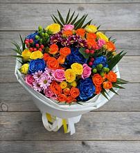 Букет цветов из:  Розы и Хризантемы в Володино