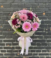 Букет цветов из:  Герберы и Хризантемы в Володино