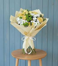 Букет цветов из:  Хризантемы и Розы в Володино