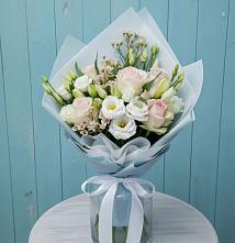 Букет цветов из:  Розы и Лизиантусы #REPLACE_PRED# Володино