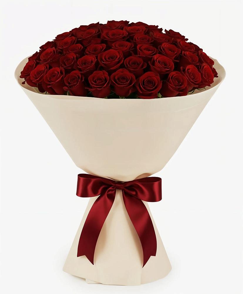 Букет 101 Бордовая роза Блэк Бакарра в Володино