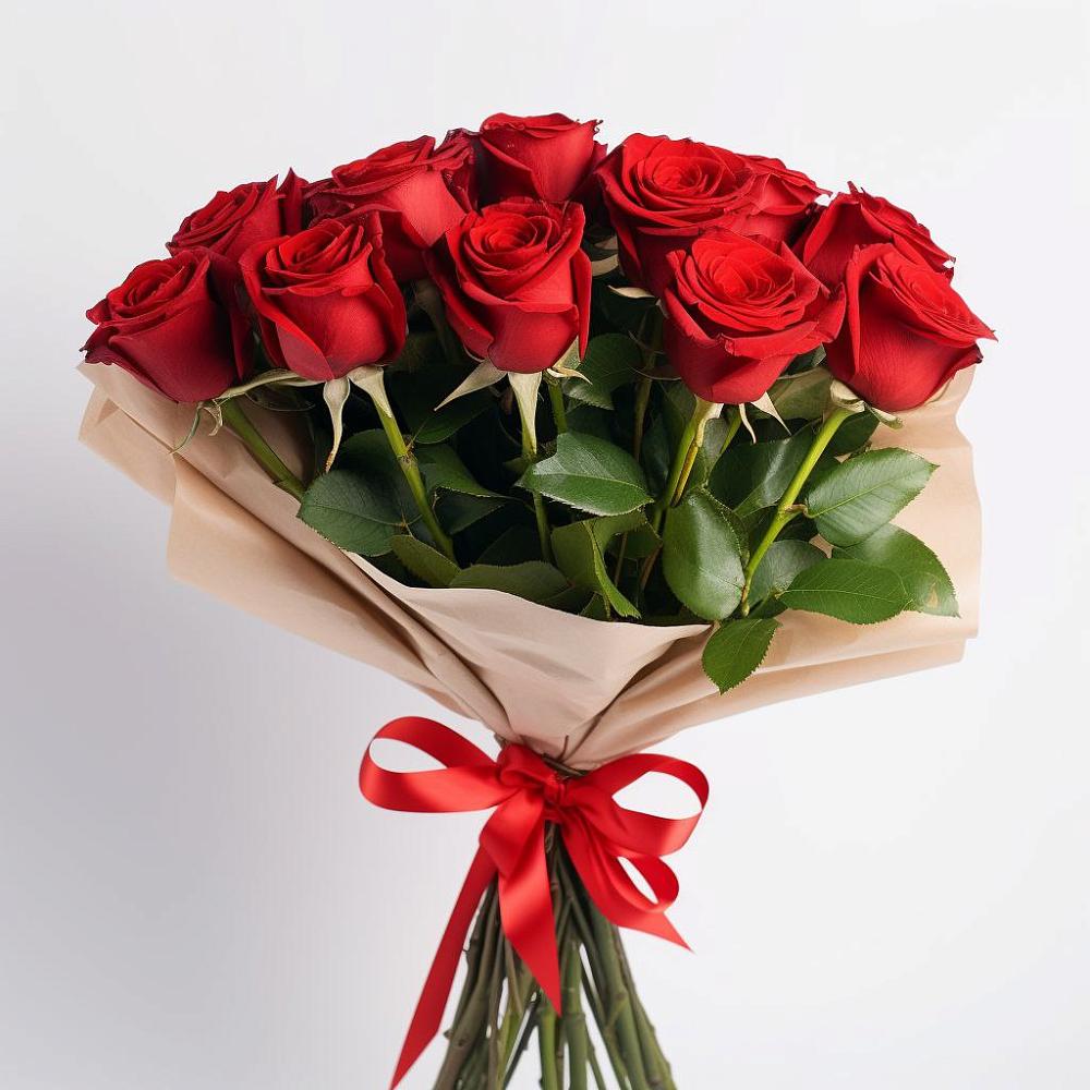 Букет 11 Красных роз Эдлесс Лав в Володино